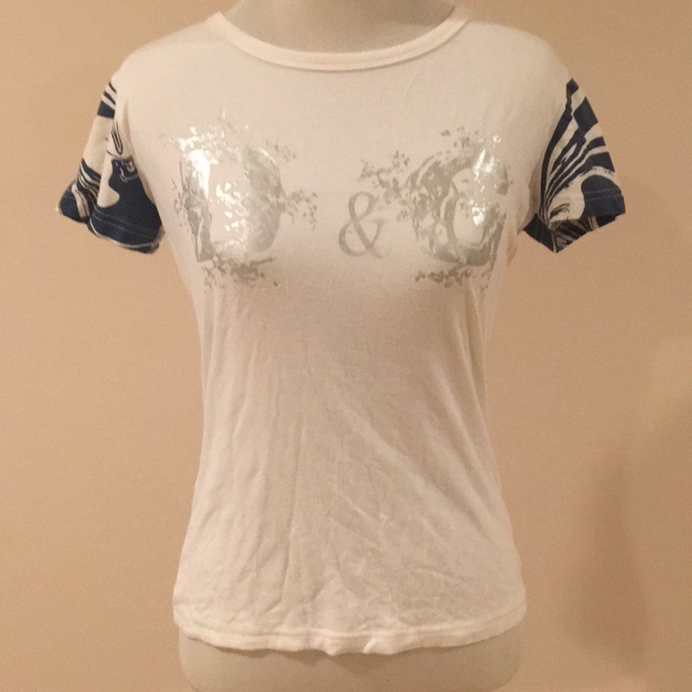 Vintage dolce and Gabbana tee with printed sleeves